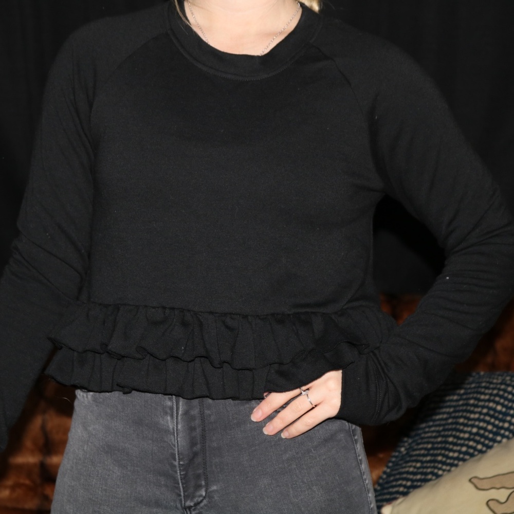 Truly Madly Deeply Crop Sweatshirt